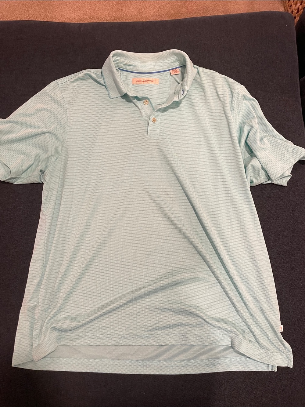 Tommy Bahama Light Mint Green Performance Polo